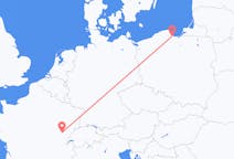Flyreiser fra Dole, Frankrike til Gdansk, Polen