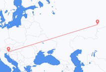 Fly fra Ljubljana til Tjeljabinsk