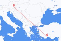 Lennot Antalyasta Graziin