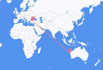 Flyrejser fra Carnarvon, Australien til Ankara, Tyrkiet