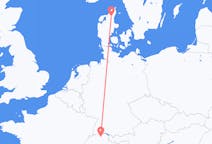 Flyg från Zürich, Schweiz till Ålborg, Danmark