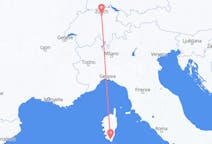 Flights from Figari in France to Zürich in Switzerland