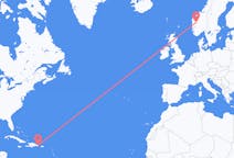 Vluchten van Punta Cana naar Sogndal
