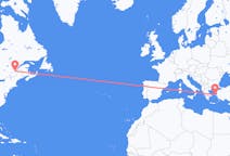 Flyg från Québec, Kanada till Chios, Grekland