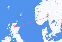 Loty z Inverness, Szkocja z Oslo, Norwegia