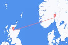 Vluchten van Inverness naar Oslo