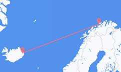 Flights from the city of Hasvik, Norway to the city of Egilsstaðir, Iceland