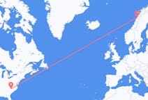 Flyreiser fra Charlotte, til Bodø