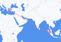 Flights from Padang, Indonesia to Dalaman, Turkey
