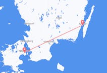 Flyreiser fra Kalmar, Sverige til København, Danmark