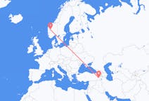 Flights from Sogndal, Norway to Van, Turkey