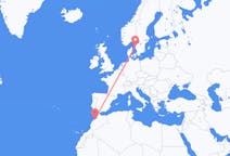 Loty z Casablanca (Chile), Maroko do Göteborga, Szwecja