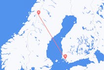 Vols depuis la ville de Turku vers la ville de Hemavan