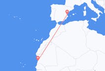 Flyreiser fra Nouakchott, til Valencia