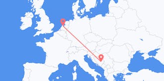 出发地 荷兰飞往波斯尼亚和黑塞哥维那航班