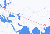 Flug frá Liuzhou, Kína til Łódź, Póllandi