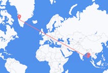 เที่ยวบิน จาก พอร์ตแบลร์, อินเดีย ไปยัง แคงเกอร์ลุสซัก, กรีนแลนด์