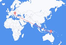 Flyreiser fra Bamaga, Australia til Beograd, Serbia
