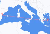 Flyreiser fra Castellón de la Plana, Spania til Mykonos, Hellas
